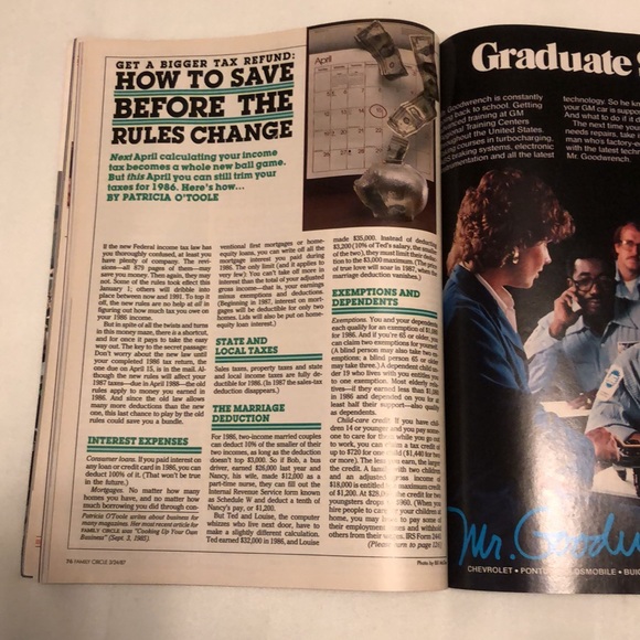 FamilyCircle March 24,1987 - Vintage - 35 yrs old collectible 160 pages - #228 - Picture 12 of 12